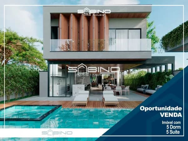 Casa de Alto Padrão na Riviera de São Lourenço, com dormitórios 5 suítes, com 480m², 4 vagas de garagem
