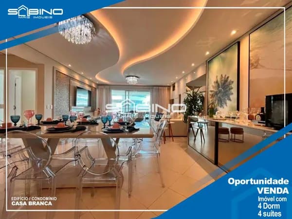 Apartamento Frontal à Venda em Riviera, no Edifício Casa Blanca, com 4 Suítes 4 vagas 254m²
