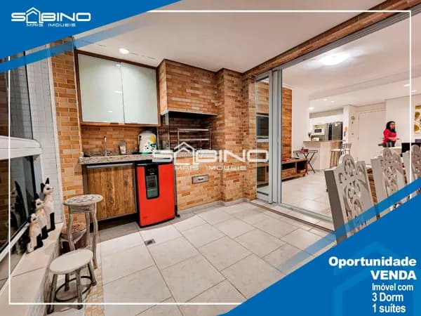 Apartamento à Venda e locação Anual com 3 Dormitórios 104m², 2 vagas - Riviera de São Lourenço - Bertioga SP