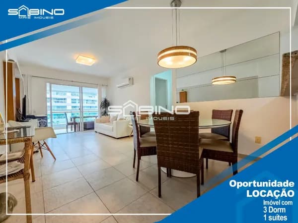 Apartamento para Locação Anual no Clube compartilhado, com 3 dormitórios 108m² - Riviera de São Lourenço Bertioga SP