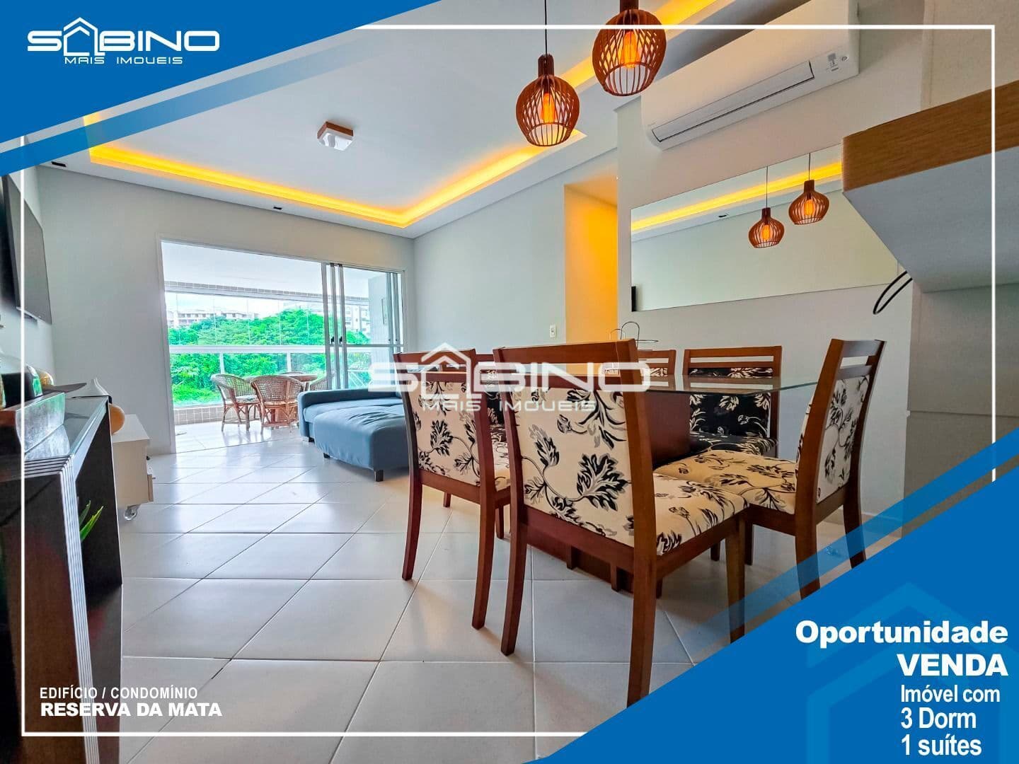 Imobiliária na Riviera, Apartamento à Venda no Reserva da Mata, com 3 dormitórios 1 suíte 93m² de área útil