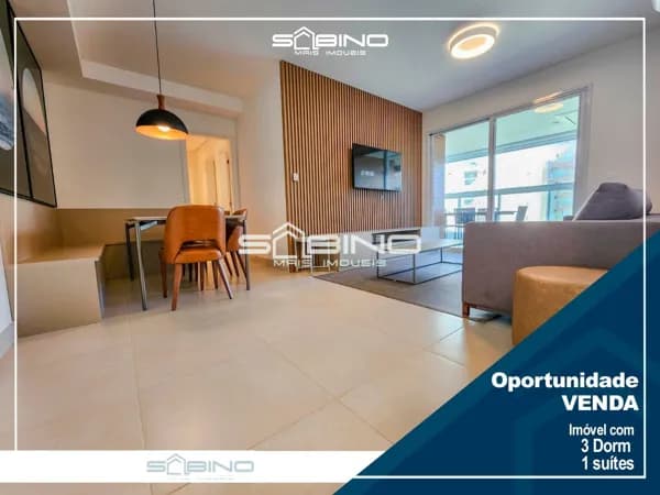 Apartamento Pé na areia à Venda, com 3 dormitórios 1 Suíte, 2 vagas 111m² de área útil, em Riviera de São Lourenço Bertioga SP