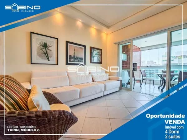 Apartamento à venda no Clube compartilhado, com 4 dormitórios - em Riviera de São Lourenço Bertioga S/P