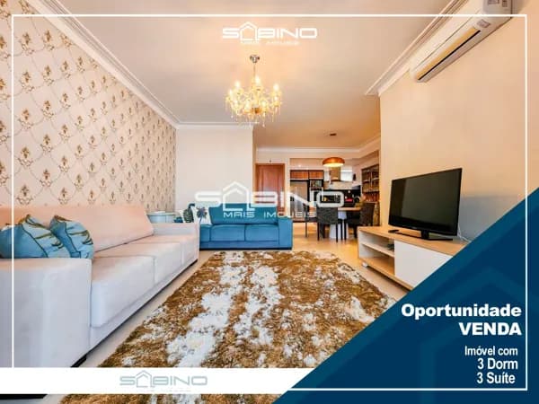 Apartamento à venda, com 3 dormitórios 3 suítes, mais suíte de empregada 142 m² em Riviera de São de São Lourenço