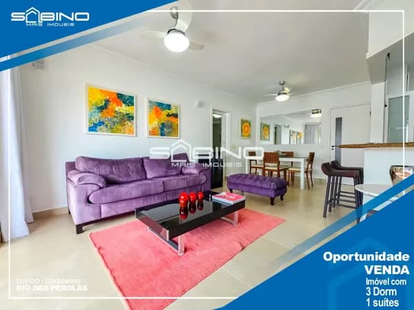 Venda Apartamento na Riviera, com 3 dormitórios 1 suíte 94m² área útil, 2 vagas de garagem