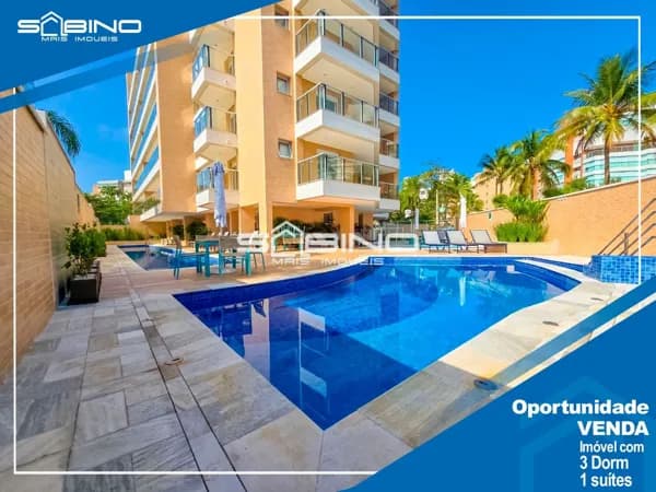 Apartamento à Venda no Edifício Búzios, com 3 dormitórios 1 suíte 127m² - Riviera de São Lourenço