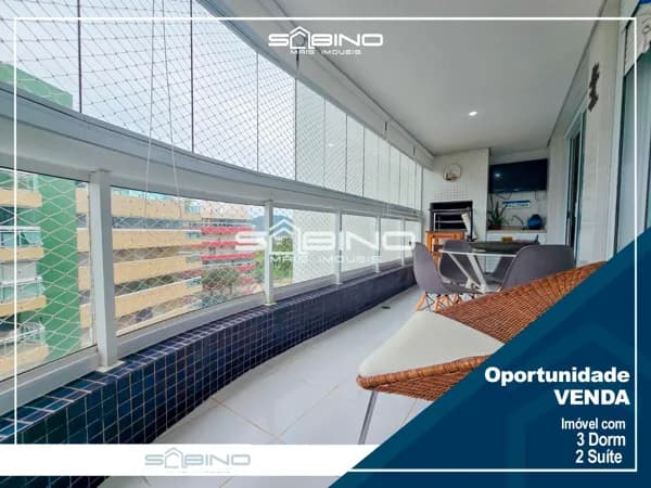 Apartamento Pé na Areia à venda com 3 Dormitórios 2 Suítes, Vista para o Mar - Riviera de São Lourenço, Bertioga SP