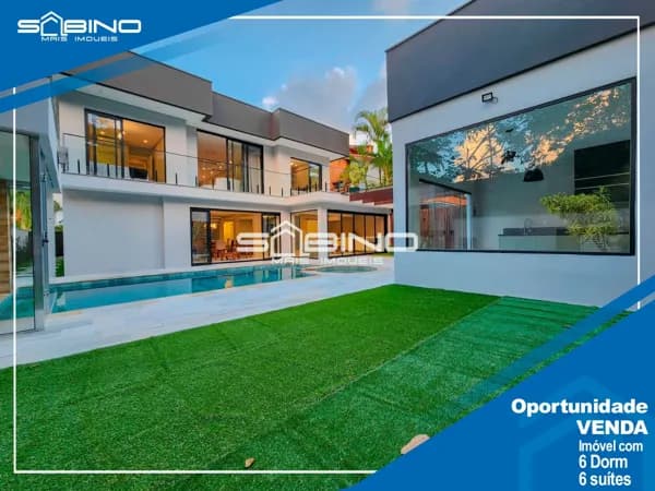 Casa à venda, com 5 Suítes sendo 1 Master, com 375m² de área útil, 6 vagas - Riviera de São Lourenço - Bertioga SP