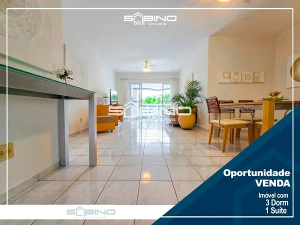 Apartamento à Venda com 3 Dormitórios 1 suíte 127 m², 2 vagas - em Riviera de São Lourenço - Bertioga SP.