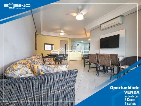 Apartamento à venda, com 3 Dormitórios 1 suítes 101m², 2 vagas - em Riviera de São Lourenço - Bertioga SP