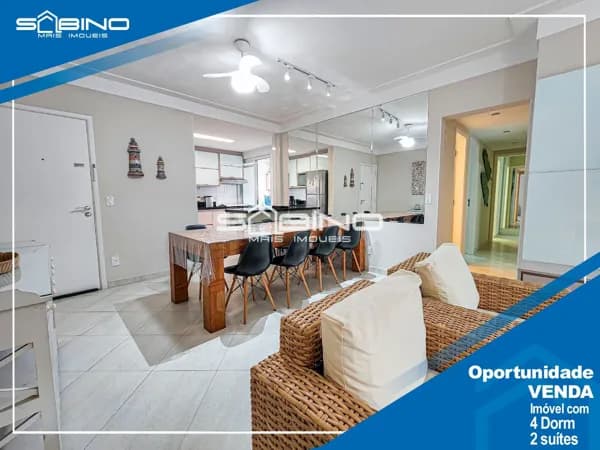 Apartamento à venda com 4 Dormitórios 2 suítes 2 vagas 134m² - Riviera de São Lourenço - Bertioga SP. Módulo 7