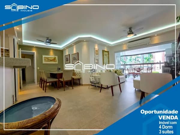 Apartamento no Edifício Riviera di Capri à venda, com 4 dormitórios 3 suítes, 133m² em Riviera SP