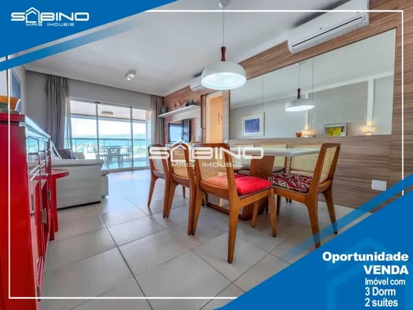 Apartamento Pé na Areia à Venda com 3 dormitórios sendo 2 suítes 128m² - Riviera de São Lourenço - Bertioga SP Localizado no Módulo 8.
