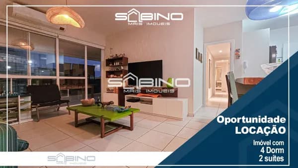 Apartamento para locação Temporada, com 3 dormitórios sendo 3 Suítes, em Riviera de São Lourenço – Bertioga SP