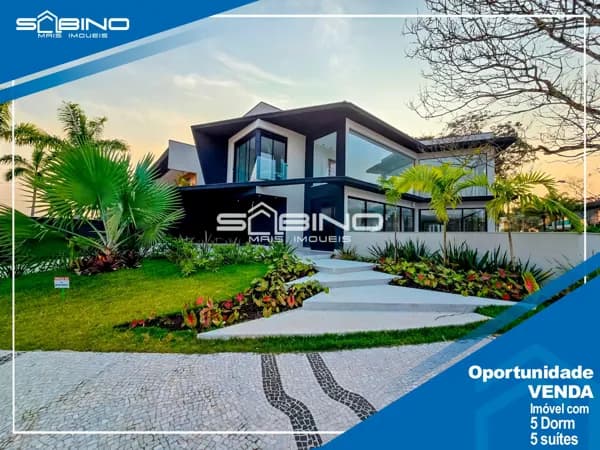 Casa à venda e, com 5 dormitórios 5 suítes 353m² - Riviera de São Lourenço - Bertioga SP