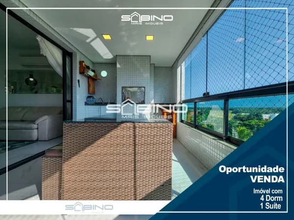 Apartamento à venda e Locação Anual, com 4 dormitórios 1 suíte 120m² 2 vagas, Riviera de São Lourenço – Bertioga SP