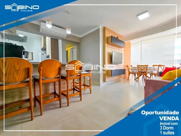 Apartamento Pé na Areia à venda com 3 Dormitórios 1 suíte 83m² - Riviera de São Lourenço, Bertioga SP.