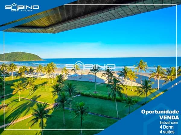 Apartamento Pé na Areia Fontal à Venda com 4 dormitórios 4 Suítes 3 vagas 236m² - Riviera de São Lourenço Bertioga SP