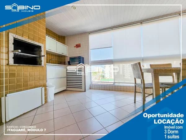 Apartamento para locação Anual com 4 Dormitórios 110m², 2 vagas - Riviera de São Lourenço - Bertioga SP