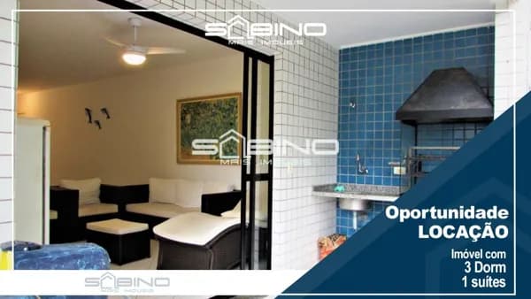 Apartamento para locação temporada, com 03 dormitórios, 1 suíte 02 vagas em Riviera de São Lourenço