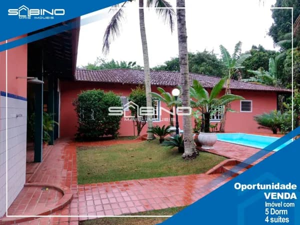Casa à venda de 2 lotes, com 5 dormitórios 4 suítes 357m² - Riviera de São Lourenço - Bertioga SP