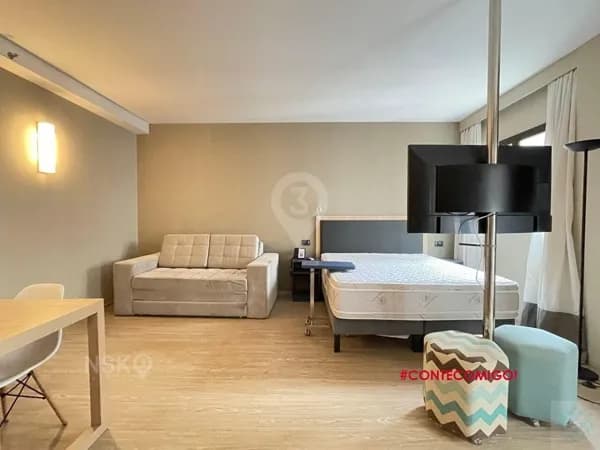 STUDIO 40,37m², MOBILIADO EM ALPHAVILLE!