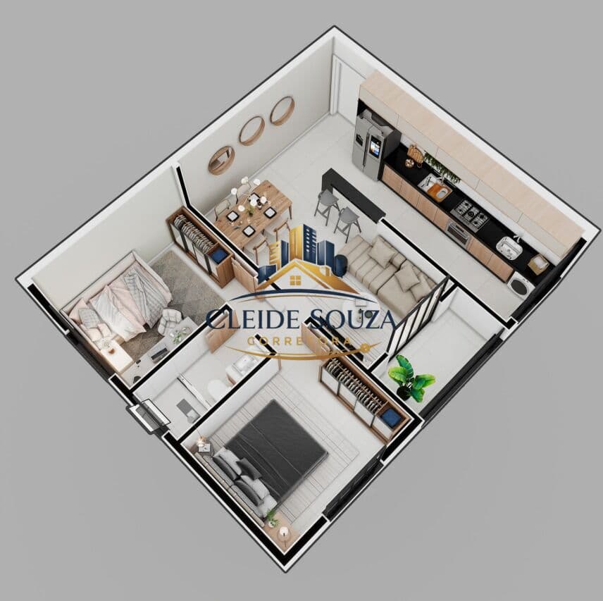 Apartamento em Santa Terezinha, Coronel Fabriciano/MG