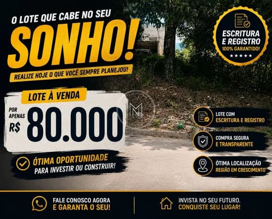 Terreno Lote em Bandeirante, São Joaquim de Bicas/MG