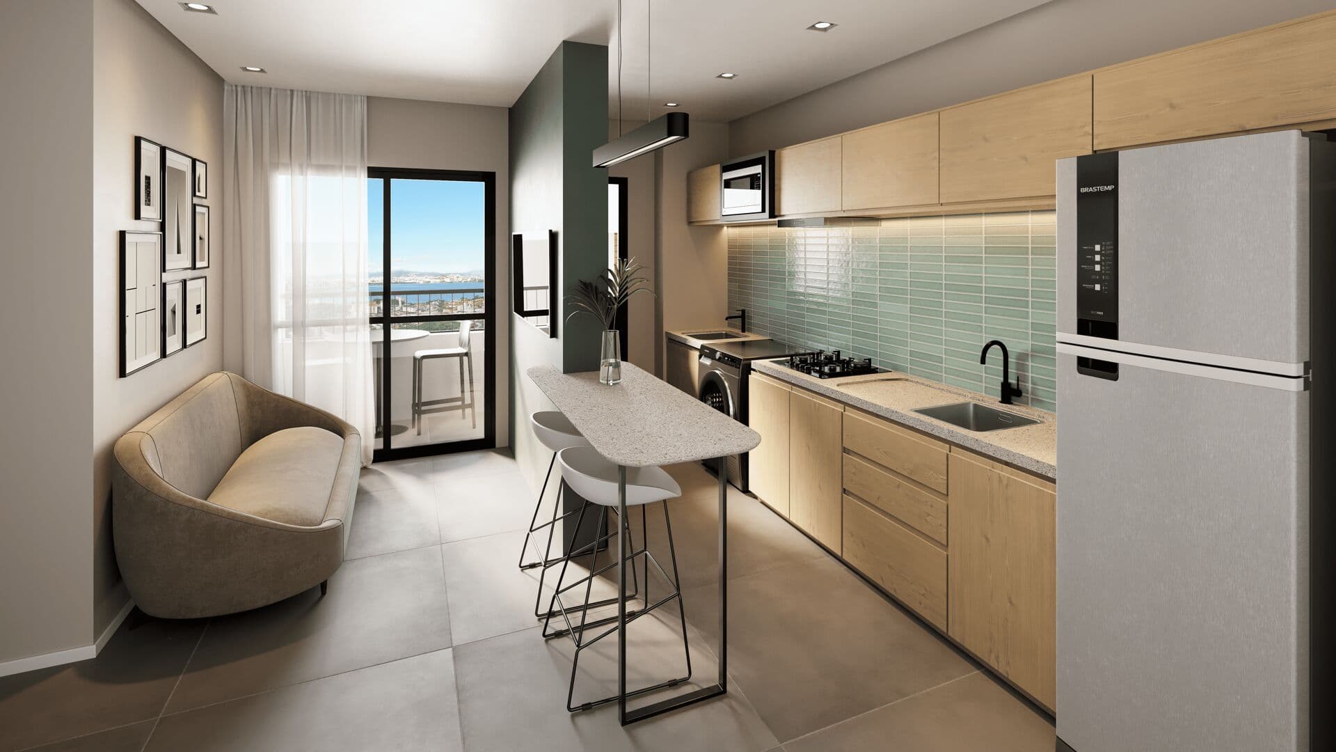 Apartamento 67² no Centro Histórico de São José