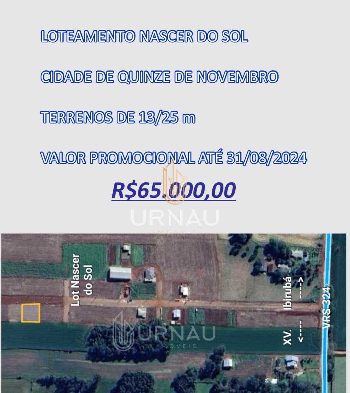 Lote/Terreno em Quinze de Novembro - Três Palmeiras