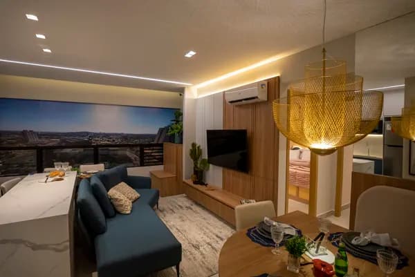 Apartamento com 2 quartos sendo um suíte a venda no Residencial Gallery Residence em Goiânia