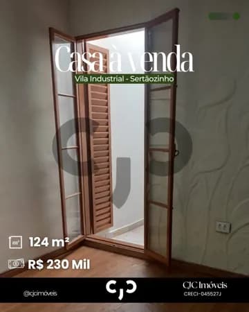 Casa na Vila Industrial - Sertãozinho - SP