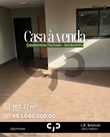 Casa em Condomínio Fechado - Sertãozinho - SP
