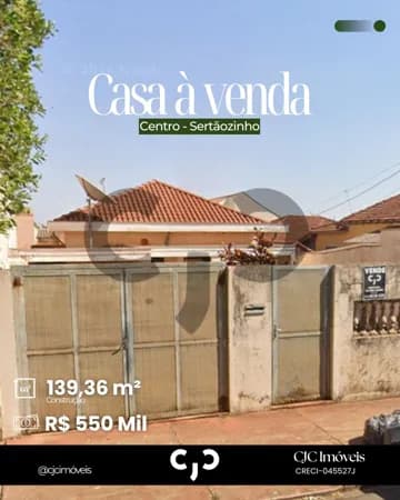 Casa no Centro - Sertãozinho - SP