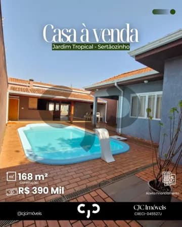 Casa no Jardim Tropical - Sertãozinho - SP