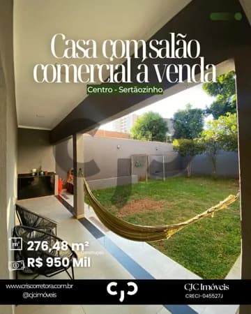Casa no Centro - Sertãozinho - SP
