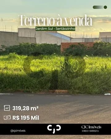 Terreno no Jardim Sul - Sertãozinho - SP