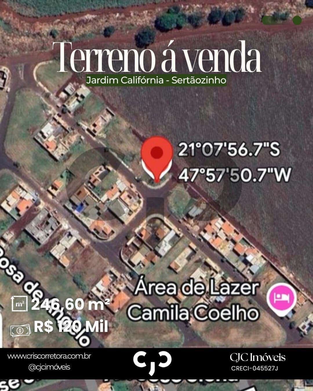 Terreno no Jardim Califórnia - Sertãozinho - SP