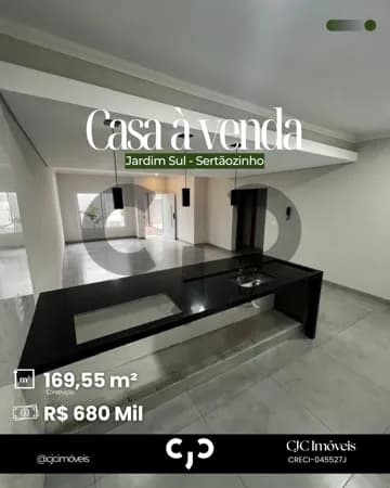Casa no Jardim Sul - Sertãozinho - SP