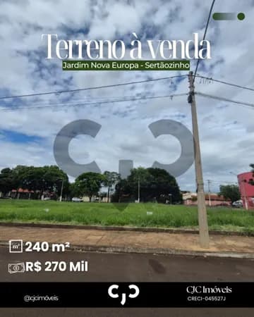 Terreno no Jardim Nova Europa - Sertãozinho -SP