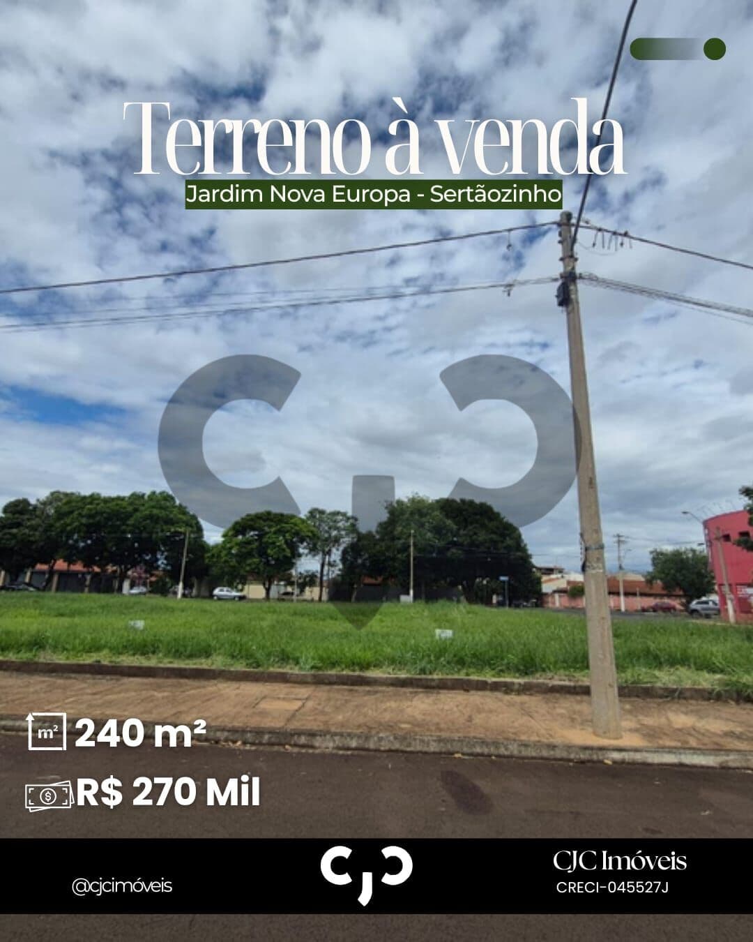 Terreno no Jardim Nova Europa - Sertãozinho -SP