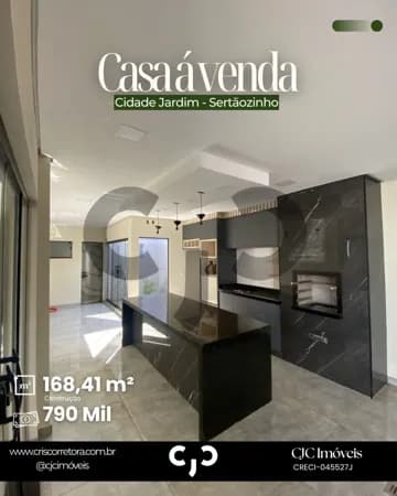 Casa na Cidade Jardim - Sertãozinho - SP