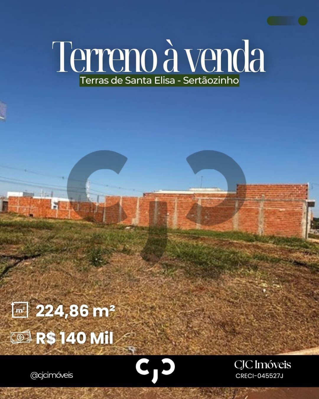 Terreno nas Terras de Santa Elisa - Sertãozinho - SP