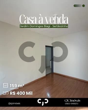 Casa no Jardim Domingos Biagi - Sertãozinho - SP