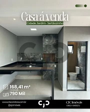 Casa na Cidade Jardim - Sertãozinho - SP