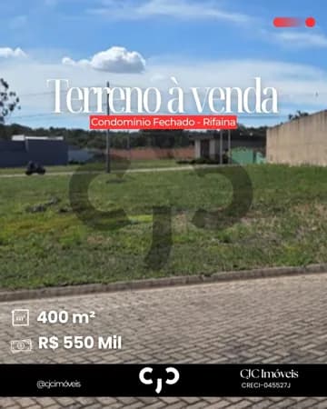 Terreno em Condomínio Fechado - Rifaina - SP