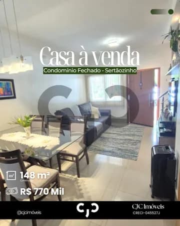 Casa em Condomínio Fechado - Sertãozinho - SP
