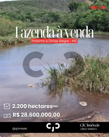 Fazenda Próxima à Divisa Alegre - MG