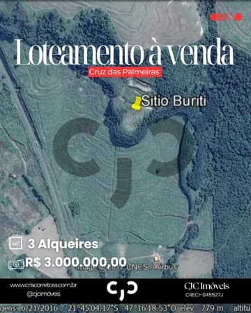 Loteamento - Santa Cruz das Palmeiras - SP