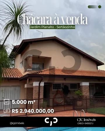 Chácara no Jardim Planalto - Sertãozinho - SP